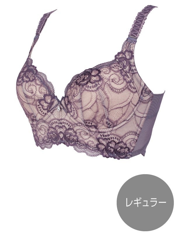 NOW Couture セミロングブラジャー シエルグレージュ