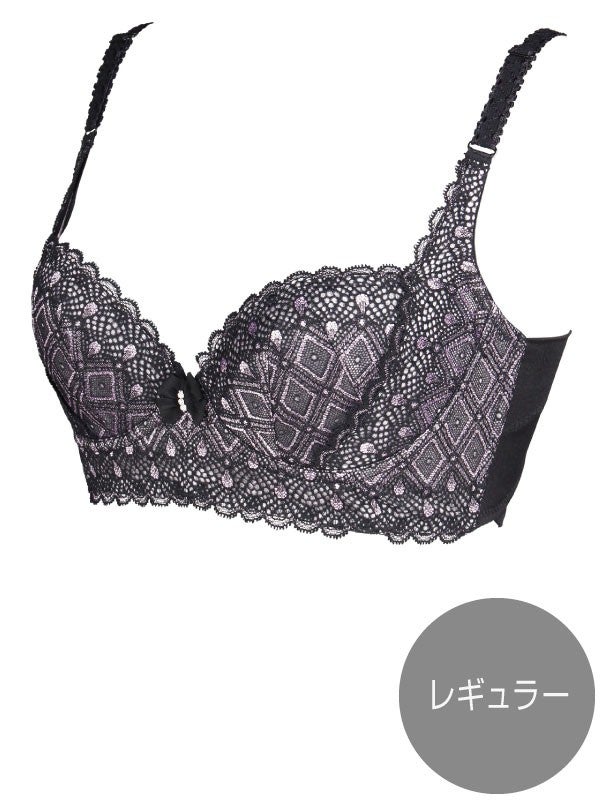 LA VIERE ブラジャー リラブラック
